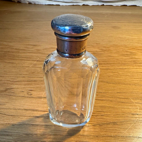 Victorian silver topped cut - topped,