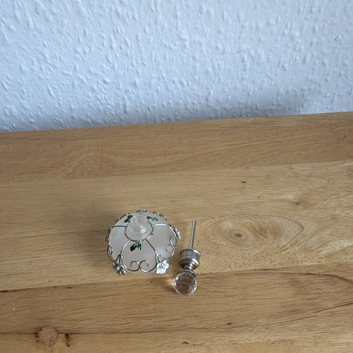 Vintage frosted glass perfume - vintage,