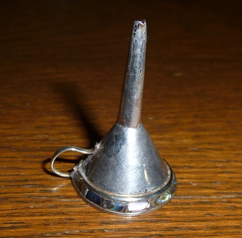 Mexican silver perfume bottle - mexican,