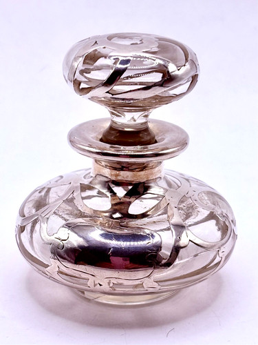 Antique silver overlay art - silver,