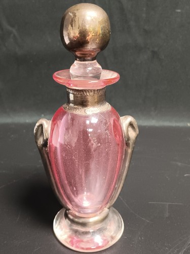 Vintage pink glass - glass, perfume