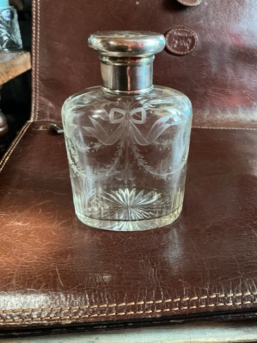 Antique silver screw top and - antique,