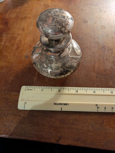 Art nouveau perfume bottle - art,