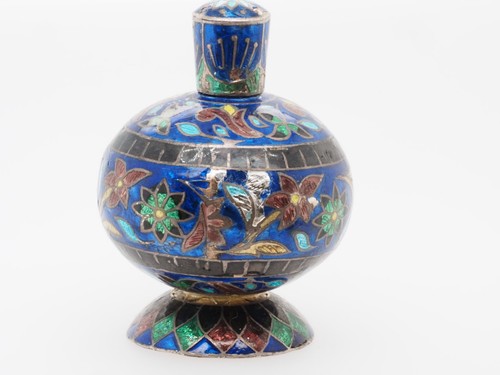 Solid silver cloisonne - cloisonne, perfume