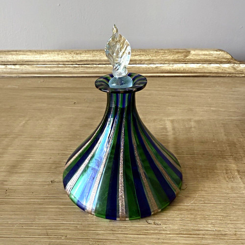 Murano art glass striped - murano,