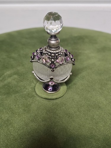 Vintage silver perfume bottle - vintage,