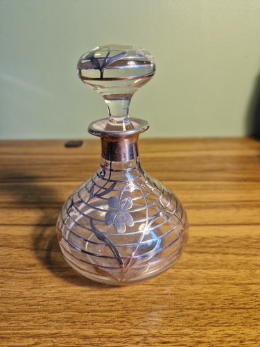 Art nouveau clear glass silver - nouveau,